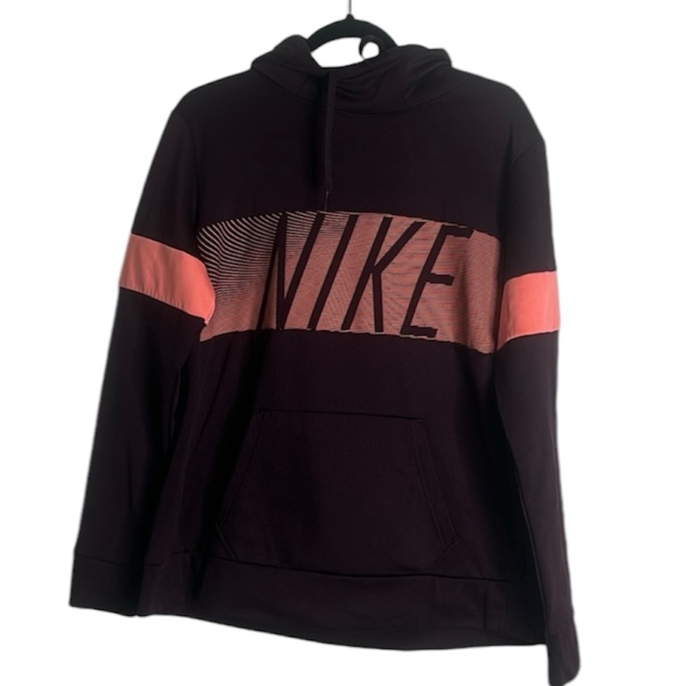 Nike dark purple pink hoodie size large
